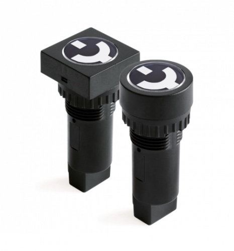 Индикатор положения выключателя, штекерное подкл., уст.размер 22/30, квад., зел., 230В, | код AP4F23DG230 | DKC