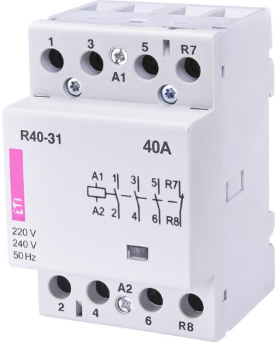 Контактор R 40-31 230V AC 40A (AC1) | код 002463420 | ETI Контактор R 40-31 230V AC 40A (AC1) | код 002463420 | ETI