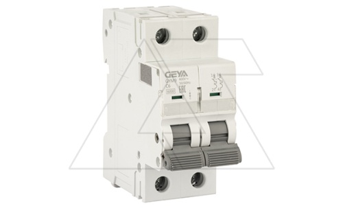 Авт. выключатель GYM9-2P-6C, 2P, 6A, хар-ка C, 6kA, 2M | код GYM92P6C | GEYA