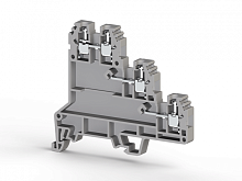 309 499, Клеммник 3-х ярусный для датчиков, 2,5мм.кв., (серый), PUK 3S/NM Серия V0 | код 0.0.0.3.09499 | KLEMSAN