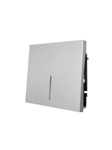 ZIMA Выключатель с подсветкой серый матовый безвинтовой зажим/клемма LEZARD | код 704-7488-111QC | LEZARD