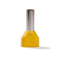 Наконечник штыревой втулочный изолированный НШВИ(2) 6.0-14 ЕВРО желт. КВТ 103249