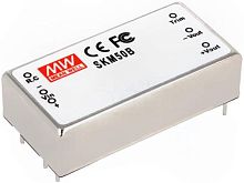 Источник питания DC-DC, 50Вт, вход 36…75B, выход 15В/0.33…3.33А, рег. вых -20…+10%Uном, вход вкл/выкл, изоляция 1500В DC, в корпусе 50.8х25.4х13.7мм, -40С…+75С | код SKM50C-15 | MeanWell