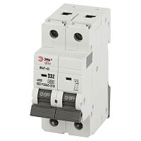 Выключатель автоматический 2п D 32А 6кА ВА47-63 PRO VA63-2P32D6 Эра Б0063216