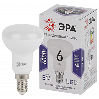 LED лампа R50-6W-860-E14 (диод, рефлектор, 6Вт, холод, E14) | код Б0048023 | ЭРА