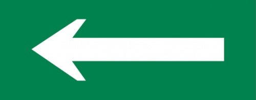 Пиктограмма Стрелка 320х120мм (для EXIT, SAFEWAY-40) EKF | код pkal-04-02 | EKF