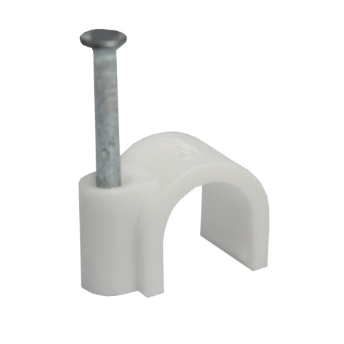 Крепеж кабеля круглый 9 мм, белый (упак. 20 шт) REXANT | код 07-4009-20 | REXANT