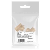 Угол т-образный T-KK-20-12-B для полукруглого кабель-канала бежевый 20х12мм 2шт/комплект | код Б0064911 | ЭРА