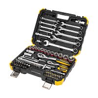 Набор инструментов, 1/2, 1/4, CrV, пластиковый кейс, 82 предмета KRANZ | код KR-66-6682 | KRANZ