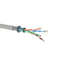 Кабель витая пара кат.5Е экранированный SF/UTP, 4 пары, для одиночной прокладки, ПВХ, цвет внешней оболочки серый, катушка 305 м | код RN5ESUKPVGY | DKC