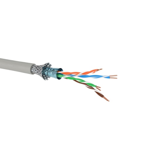 Кабель витая пара кат.5Е экранированный SF/UTP, 4 пары, для одиночной прокладки, ПВХ, цвет внешней оболочки серый, катушка 305 м | код RN5ESUKPVGY | DKC Кабель витая пара кат.5Е экранированный SF/UTP, 4 пары, для одиночной прокладки, ПВХ, цвет внешней оболочки серый, катушка 305 м | код RN5ESUKPVGY | DKC