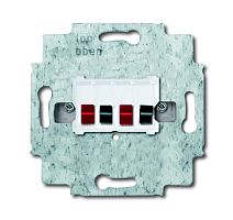 Розетка для громкоговор.,4-р.,ал.бел. 0248/04-101-500 | код 2CKA000230A0464 | ABB