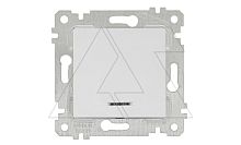 Rita - Выключатель с подсветкой, пруж. зажимы, белый | код 2200-415-0101 | Mutlusan