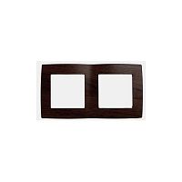 Рамка на 2 поста, Эра12, венге, 12-5002-10 | код Б0014760 | ЭРА