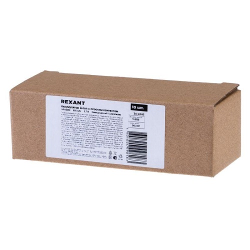 Аккумулятор Li-ion 18350 unprotected 900 mAH 3.7 В | код 30-2085 | REXANT фото 3