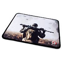 Коврик для мыши Gembird MP-GAME31, рисунок- солдат , размеры 250*200*3мм, ткань+резина, оверлок | код MP-GAME31 | Gembird