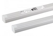 Алюминиевый профиль накладной 1612 (1 м), матовый рассеиватель, 2 заглушки, 2 крепежа TDM | код SQ0331-0485 | TDM