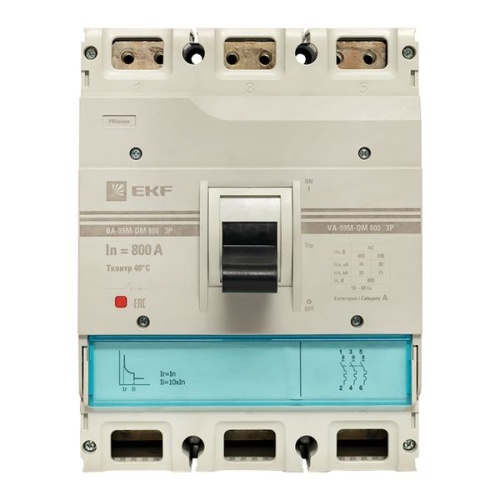 Выключатель автоматический ВА-99М-ОМ 800/800А 3P 35кА EKF PROxima | код mccb99-800-800m-om | EKF фото 3