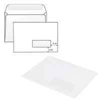 Конверты С5 (162х229 мм) ПРАВОЕ ОКНО, отрывная лента, 80 г/м2, КОМПЛЕКТ 1000 шт. | код 124405 | РЯЖСКАЯ ПЕЧАТНАЯ ФАБРИКА