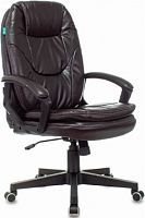 Кресло руководителя Бюрократ CH-868N темно-коричневый NE-15 эко.кожа крестов. пластик | код 1535024 | БЮРОКРАТ