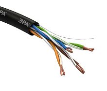 Кабель UTP 4x2x24 AWG Cat5e CU PE OUTDOOR 305м (м) | Код. Б0044431 | ЭРА