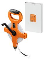 Мерная лента, 50 м х 13 мм, фибергласовое полотно, открытый корпус, штык для фиксации Рубин TDM | код SQ1018-0404 | TDM