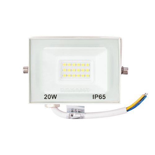 Прожектор REXANT СДО 20 Вт 1600 Лм 5000 K белый корпус | код 605-024 | REXANT