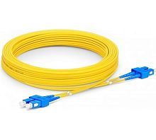 Патч-корд оптический TWT, PVC, дуплексный, SC/UPC-SC/UPC, SM OS2, 5.0 м | код TWT-2SC-2SC/SU-5.0 | TWT