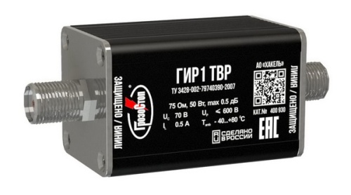 УЗИП телевизионного оборудования по коаксиальным линиям. ГИР1 ТВР | код 400 930 | Hakel