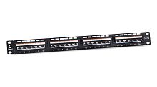 Cabeus PLAN-24-Cat.5e-Dual IDC Патч-панель 19 (1U), 24 порта RJ-45, категория 5e, Dual IDC, угол портов 45 градусов | код 10190c | Cabeus