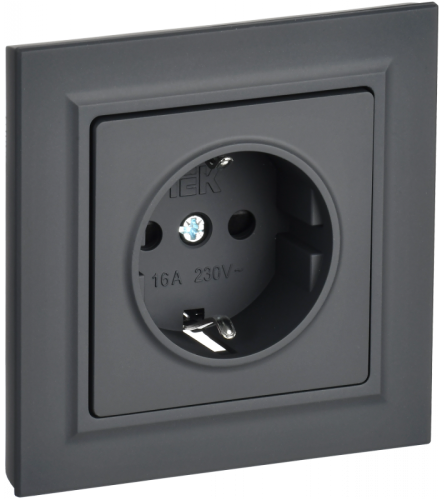 BRITE Роз. с з/к/ш 16А в сб. РСР14-1-0-БрГ граф. IEK | код BR-R14-16-K53-F | IEK BRITE Роз. с з/к/ш 16А в сб. РСР14-1-0-БрГ граф. IEK | код BR-R14-16-K53-F | IEK