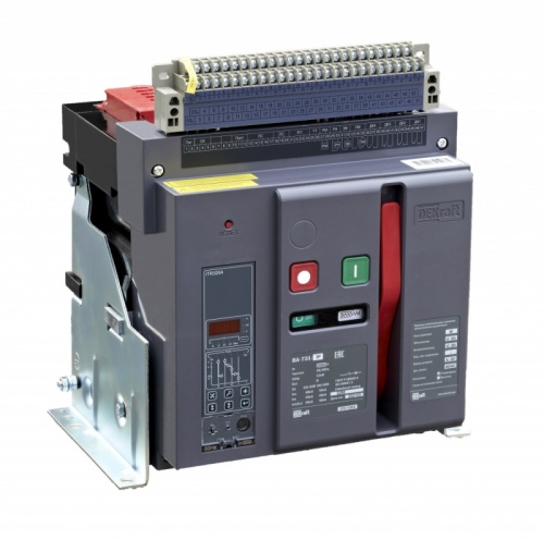 Воздушный авт. выкл. стационарный 4P 1600А 80кА расцепитель М ВА-731 | код 27096DEK | DEKraft