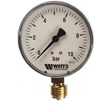 Манометр радиальный 1/4' х 80 мм / 0-10 бар (10007793) | код RAN30H24O1MH4U | WATTS Industries