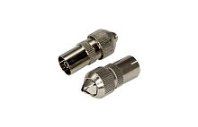 РАЗЪЁМ гнездо TV без пайки Металл орех REXANT (FD-2420) | код 05-2032 | REXANT