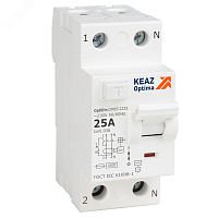 Выключатель дифференциального тока (УЗО) без защиты от сверхтоков 2П 40А 100мА AС 4,5кА OptiDin DM63-2340-AC-4,5-УХЛ4 | код 343895 | КЭАЗ