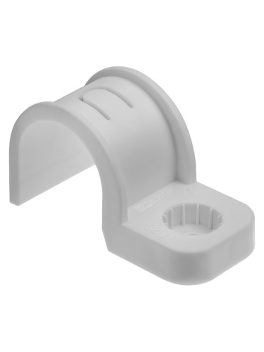 Крепеж-скоба для трубы 25 мм односторонняя для прямого монтажа (50 шт.) серая TDM | код SQ0405-6003 | TDM Крепеж-скоба для трубы 25 мм односторонняя для прямого монтажа (50 шт.) серая TDM | код SQ0405-6003 | TDM