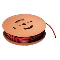 Термоусадочная трубка без клеевого слоя RUICHI, коэффициент усадки 2:1, катушка 200 м, диаметр 3.5 мм, красная | код 60638 | Ruichi