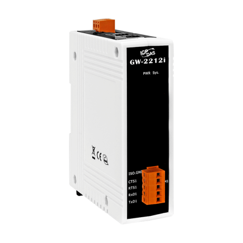 GW-2212i CR Modbus/TCP to RTU/ASCII Gateway with 2-port Ethernet Switch and 1 Isolated RS-232 Port (RoHS) | код 00-06134799 | ICP DAS