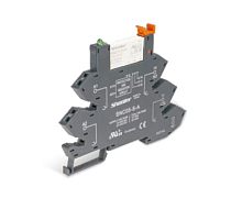 Реле с колодкой тонкое, 1CO, 24VDC, вх 12-24VAC/DC, винт | код RNC1CO024+SNC05-E-A| Shenler