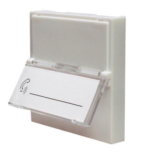 Панель лицевая 1 порт (45х45 Keystone шторка откидное маркировочное окно) (DIY упак.) | код 10-0301-1 | SUPRLAN