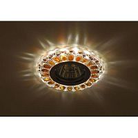 Светильник точечный DK LD10 SL OR/WH MR16 декор со светодиод. подсветкой прозр. оранж. ЭРА Б0028093