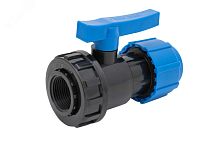 Кран шаровой компрессионный ВР разъемный d 20x3/4 | код 554222034 | Политэк