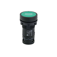 Кнопка плоская зеленая, маркировка II, 1NO, IP54, пластик MTB7-EA31541 | код 132679 | MEYERTEC