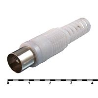 Разъём высокочастотный RUICHI FD-2427 (MP-500) белый, пластик | код 84845 | Ruichi