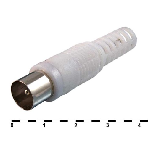 Разъём высокочастотный RUICHI FD-2427 (MP-500) белый, пластик | код 84845 | Ruichi