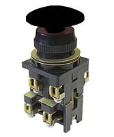 Выключатель кнопочный ВК30-10-11130-54 У2, черный, 1з+1р, гриб без фиксации, IP54, 10А. 660В (ЭТ) | код ET053191 | Электротехник
