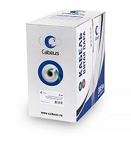 Cabeus UTP-4P-Cat.5e-SOLID-LSZH-GN Кабель витая пара UTP (U/UTP), категория 5e, 4 пары (24 AWG), одножильный, зеленый, LSZH, нг(А)-HF (305 м), системная гарантия 25 лет. | код 9779c | Cabeus