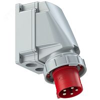 Вилка настенная 63А/400V/3P+N+E/IP67 | код 535-6 | PCE