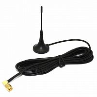 GSM антенна, TELEOFIS iPin-GL 3dB интерфейс: SMA, 3dB, кабель 3 метра, магнит угловая | код iPin-GL 3dB | TELEOFIS