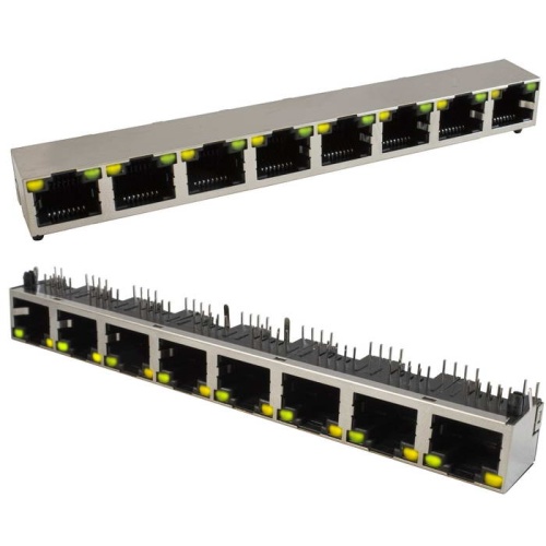 Блок сетевых розеток RJ 10P8C FTP RUICHI c LED индекацией, 8 гнезд | код 114429 | Ruichi Блок сетевых розеток RJ 10P8C FTP RUICHI c LED индекацией, 8 гнезд | код 114429 | Ruichi